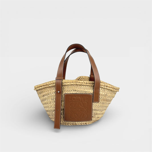 Small Basket Bag in Brown