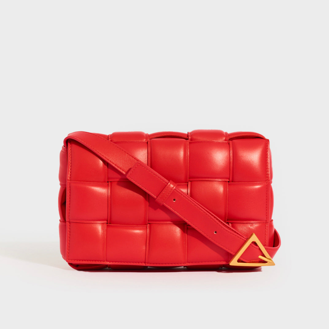 Padded Cassette Bag in Red