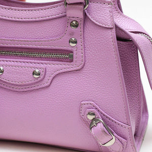 BALENCIAGA Mini Neo Classic City Leather Bag in Lilac [ReSale]
