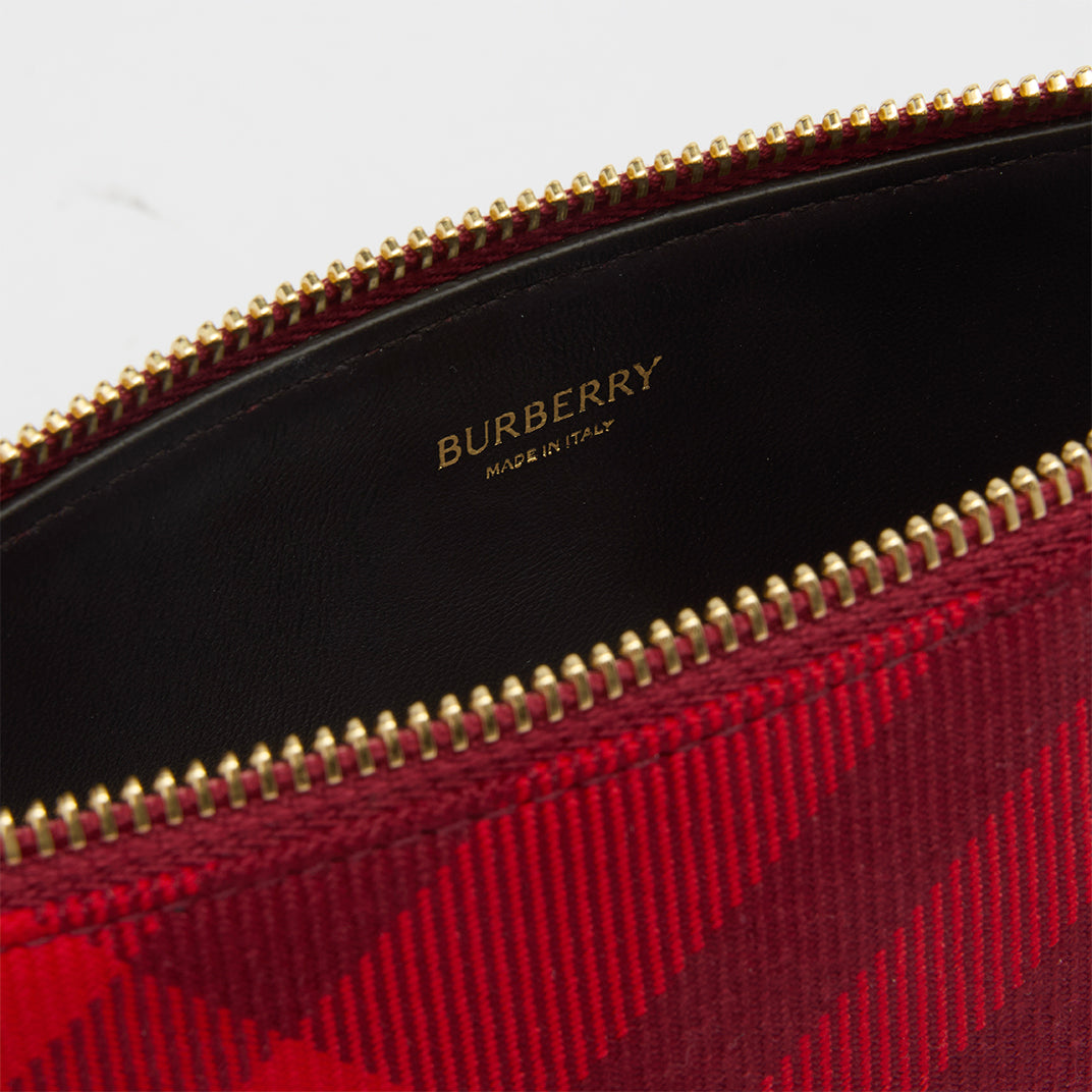 Shield Sling Bag in Red Check