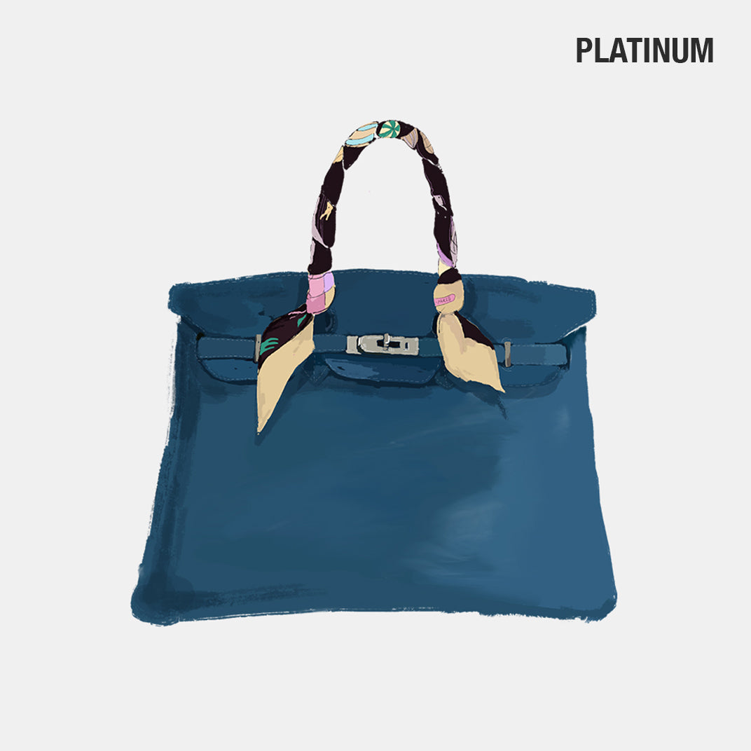 Togo Birkin 35 2003 in Blue Jean