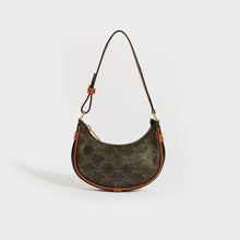 Load image into Gallery viewer, CELINE Mini Ava Triomphe Canvas Shoulder Bag in Brown