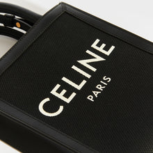 Load image into Gallery viewer, CELINE Mini Vertical Cabas Tote in Black Canvas