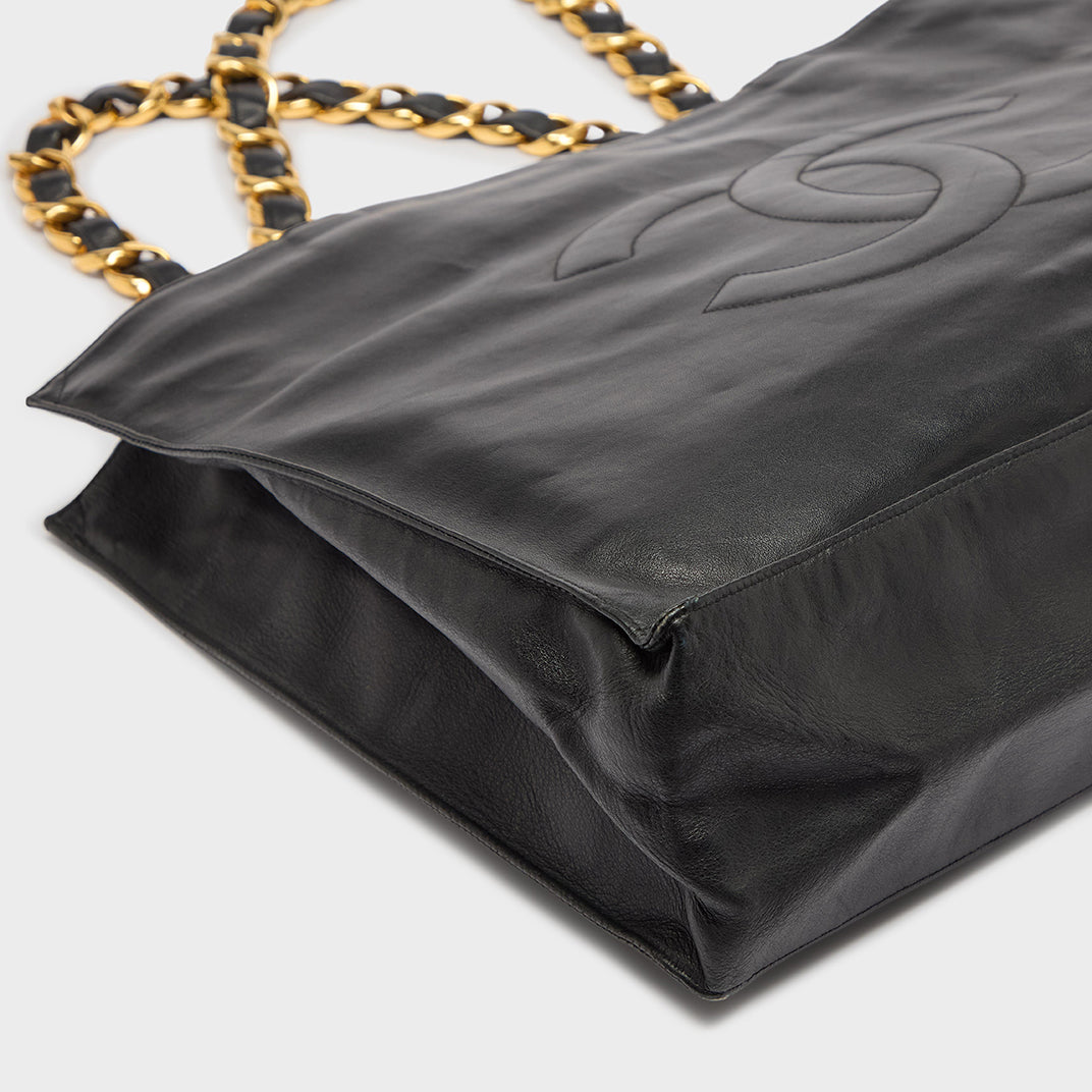 Large CC Tote in Black 1990