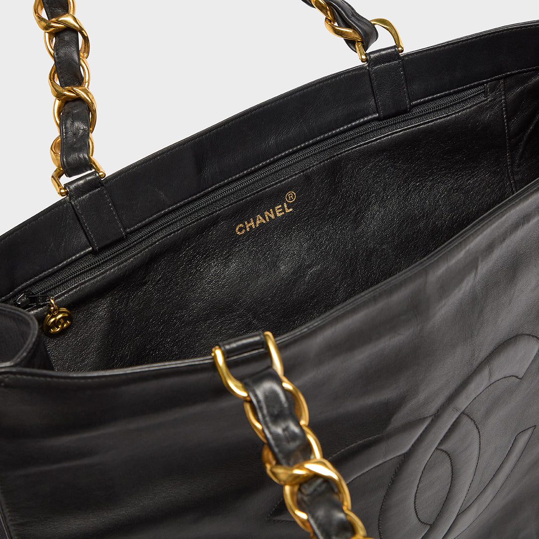 Large CC Tote in Black 1990
