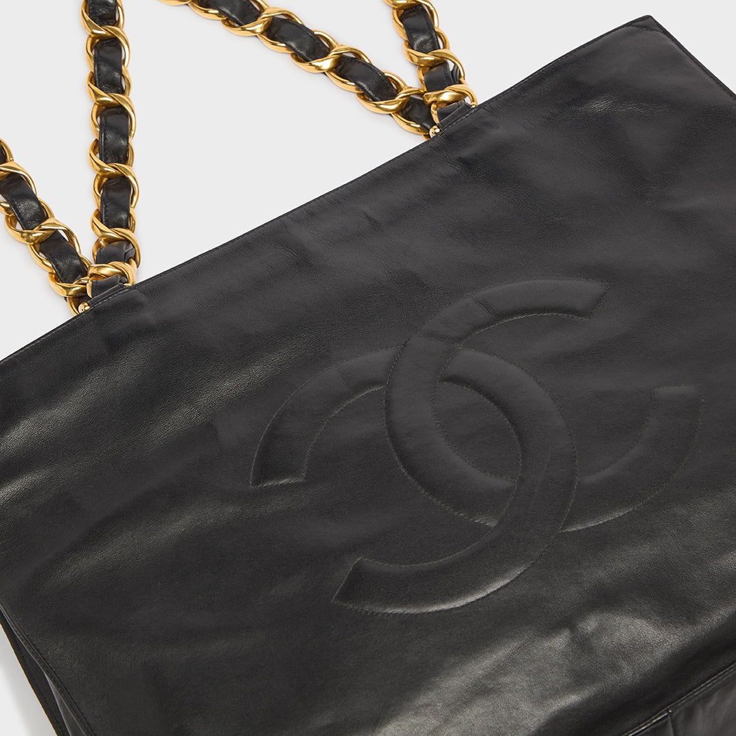 Large CC Tote in Black 1990