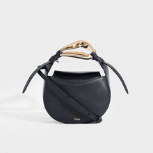 Load image into Gallery viewer, CHLOÉ Kiss Small Leather Tote in Full Blue