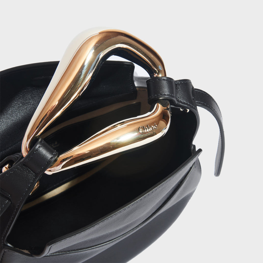 Kiss Small Leather Tote in Full Blue