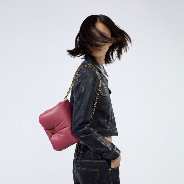 Small Puffer Goya Bag in Plumrose