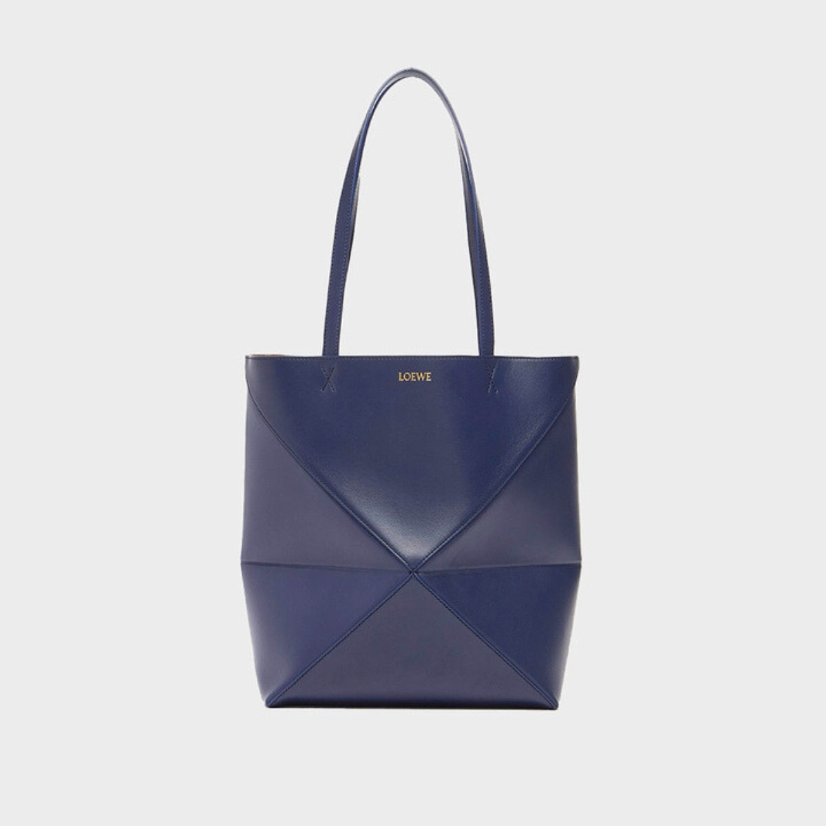 Puzzle Fold Tote in Abyss Blue