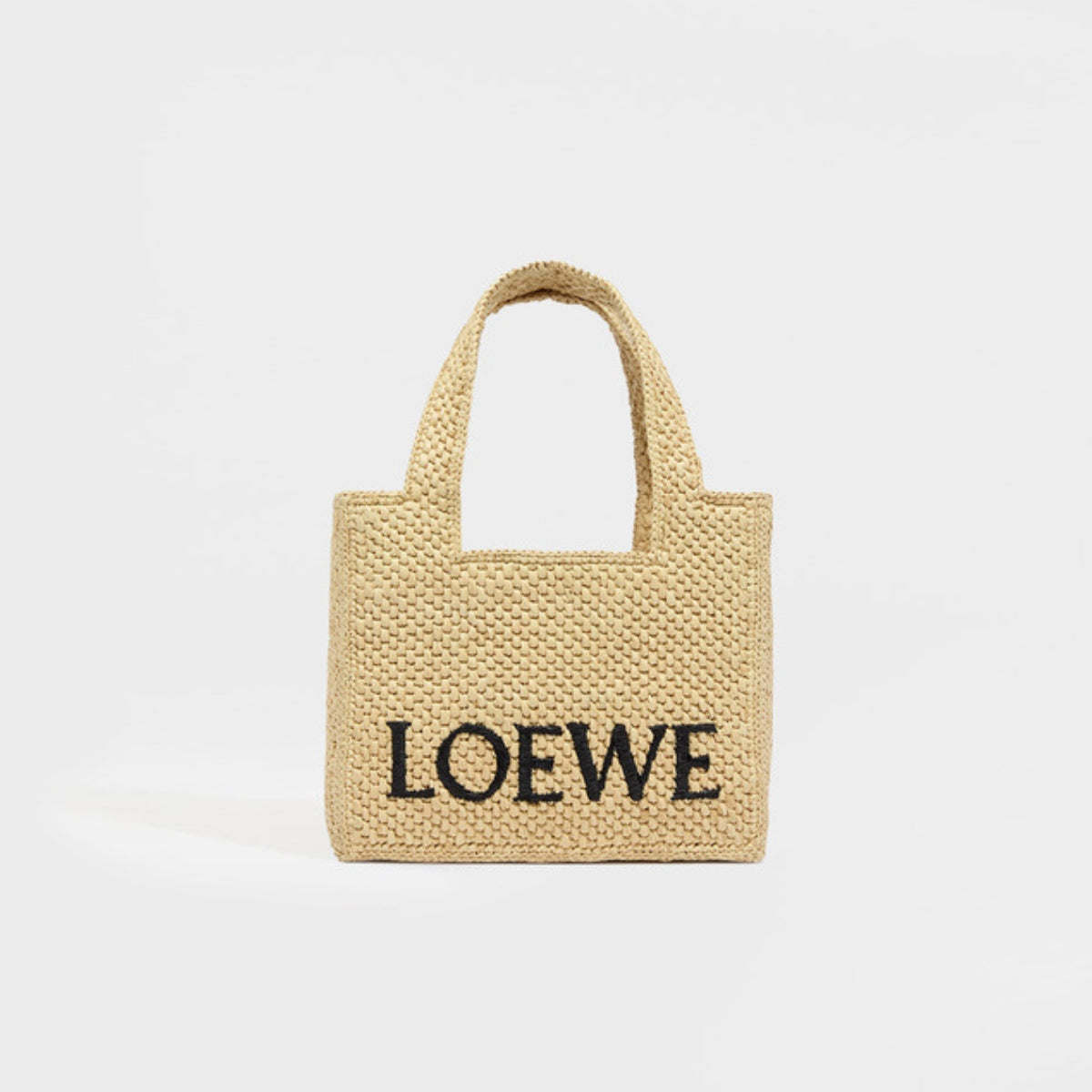LOEWE X Paula's Ibiza Mini Raffia Tote in Natural | COCOON