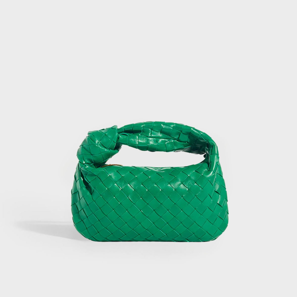 Mini Jodie Intrecciato Leather Bag in Racing Green