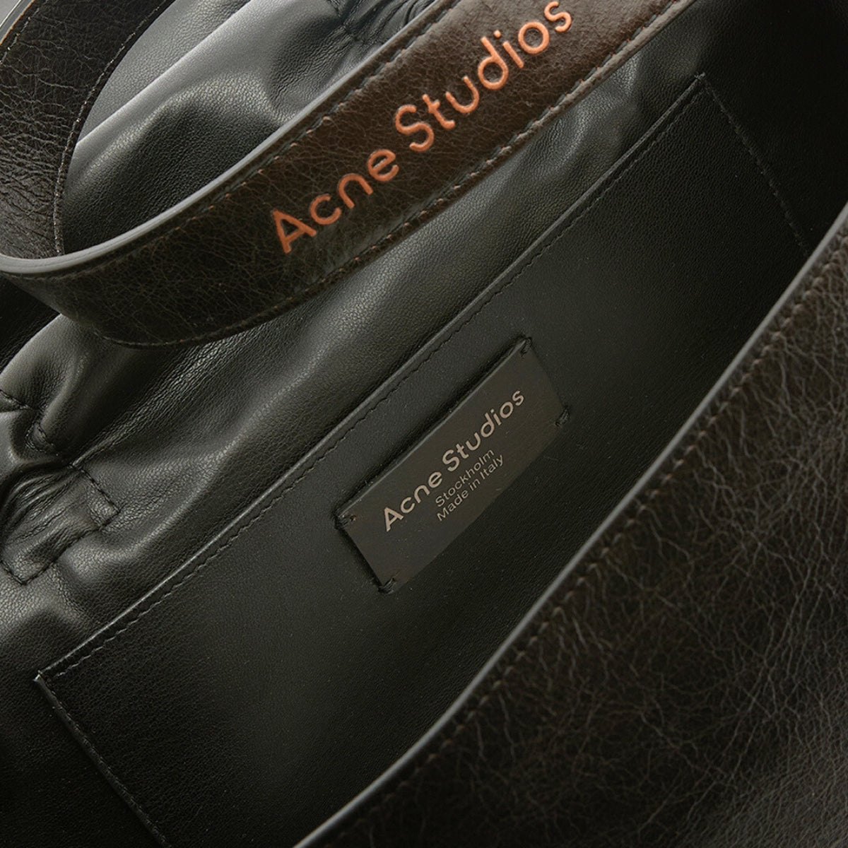 Multi Pocket Bow Bag in Dark Brown with Charms