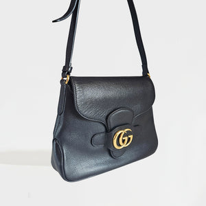 GUCCI GG Logo Small Crossbody Messenger Bag in Black [ReSale]