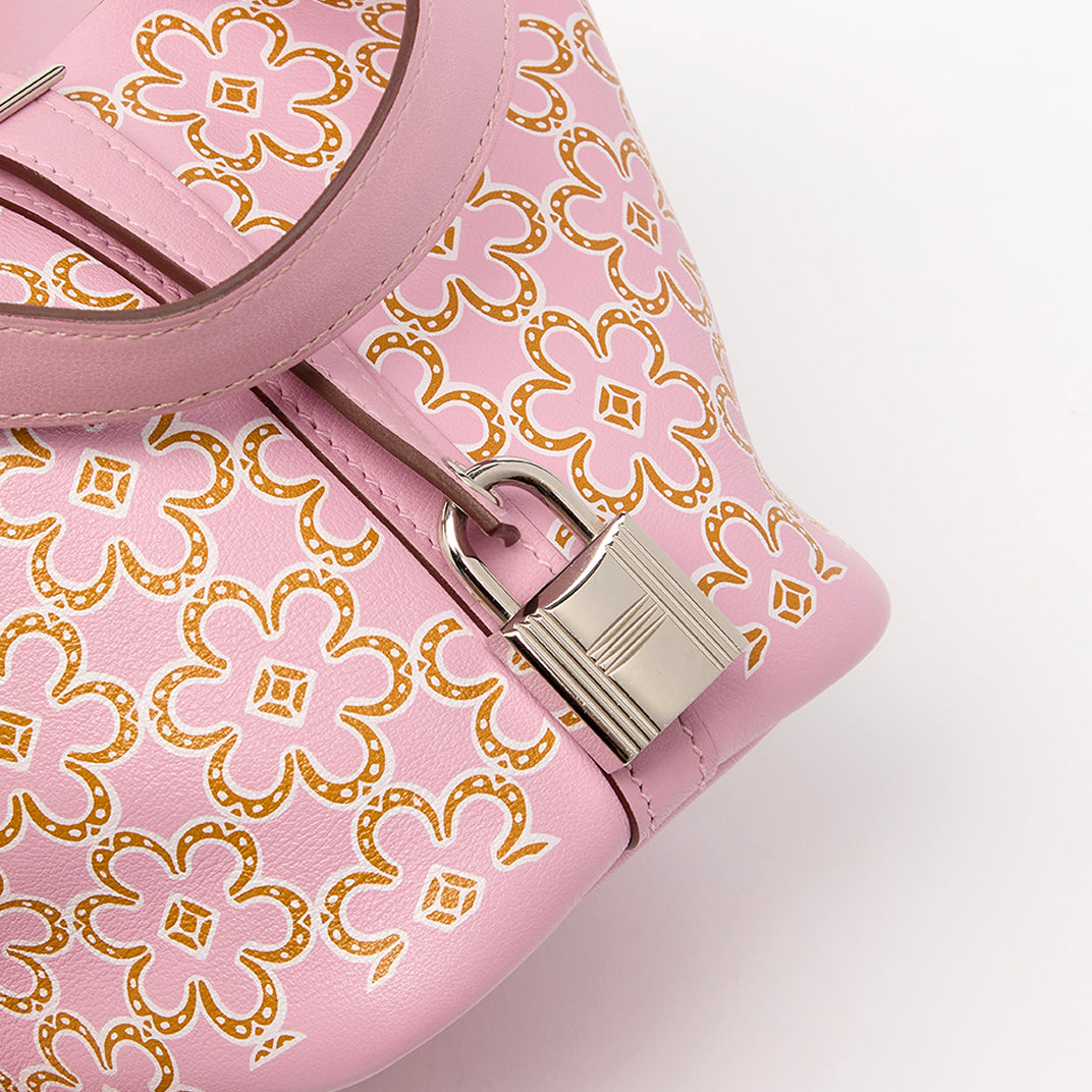 Micro Picotin Lock 14 in Pink Lucky Daisy Swift Leather