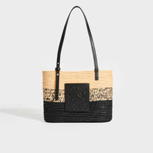 Load image into Gallery viewer, LOEWE X Paula&#39;s Ibiza Small Square Basket Bag in Natural and Black