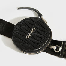 Load image into Gallery viewer, MIU MIU Quilted Matelassé Leather Clutch Bag in Black