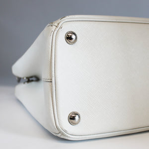PRADA Galleria Tote in White Saffiano Leather [ReSale]