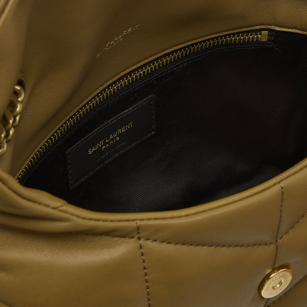 Puffer Toy Shoulder Bag in Dark Cork