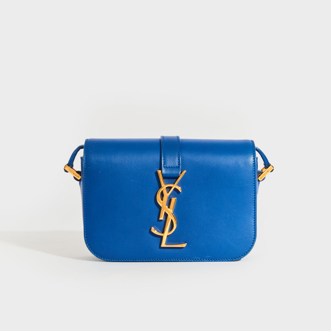 SAINT LAURENT Université Small Shoulder Bag in Blue