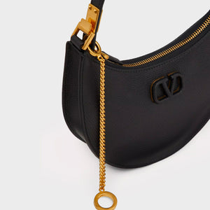 VALENTINO Garavani V-Logo Signature Mini Shoulder Bag in Black