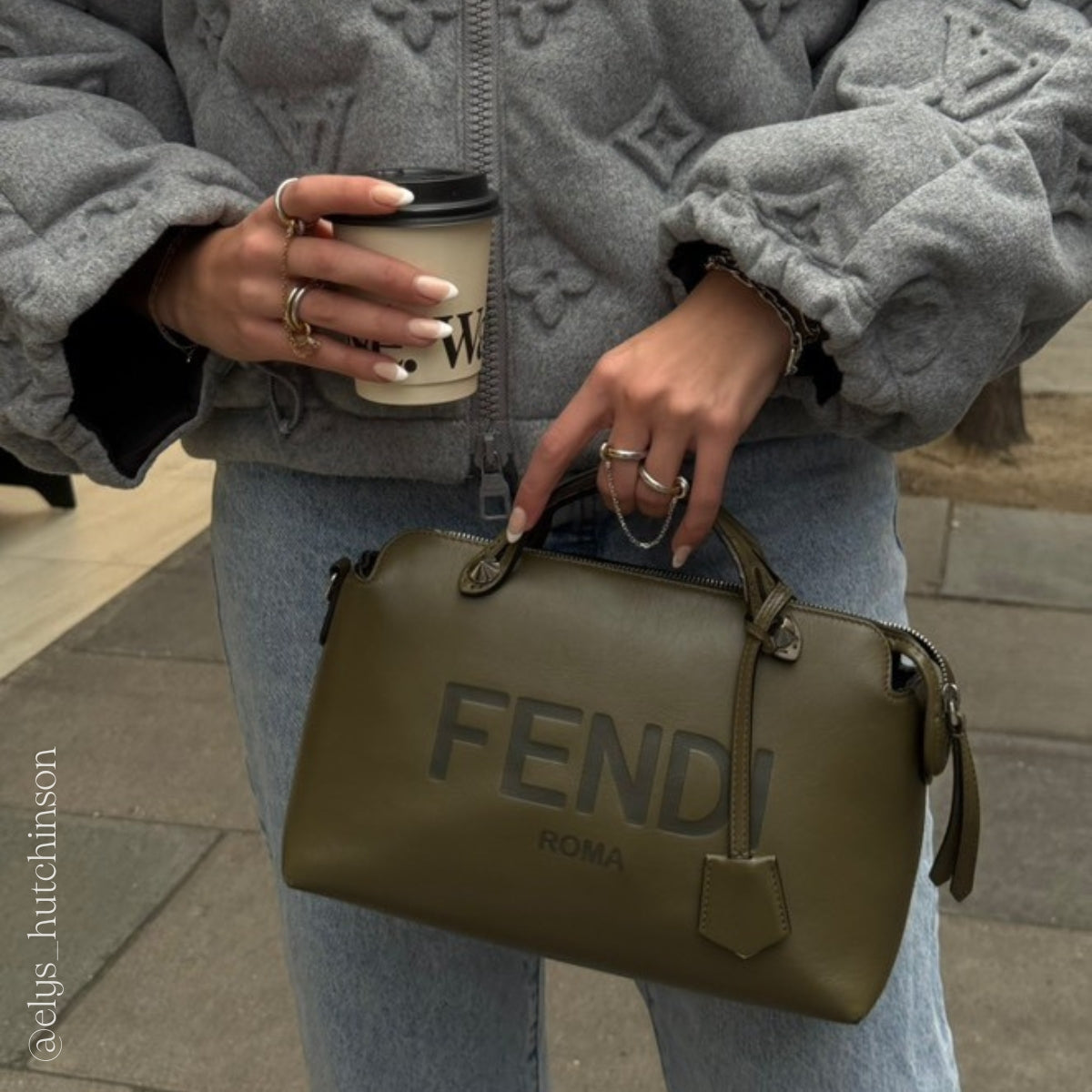 By The Way Medium Bag in Army Green Leather
