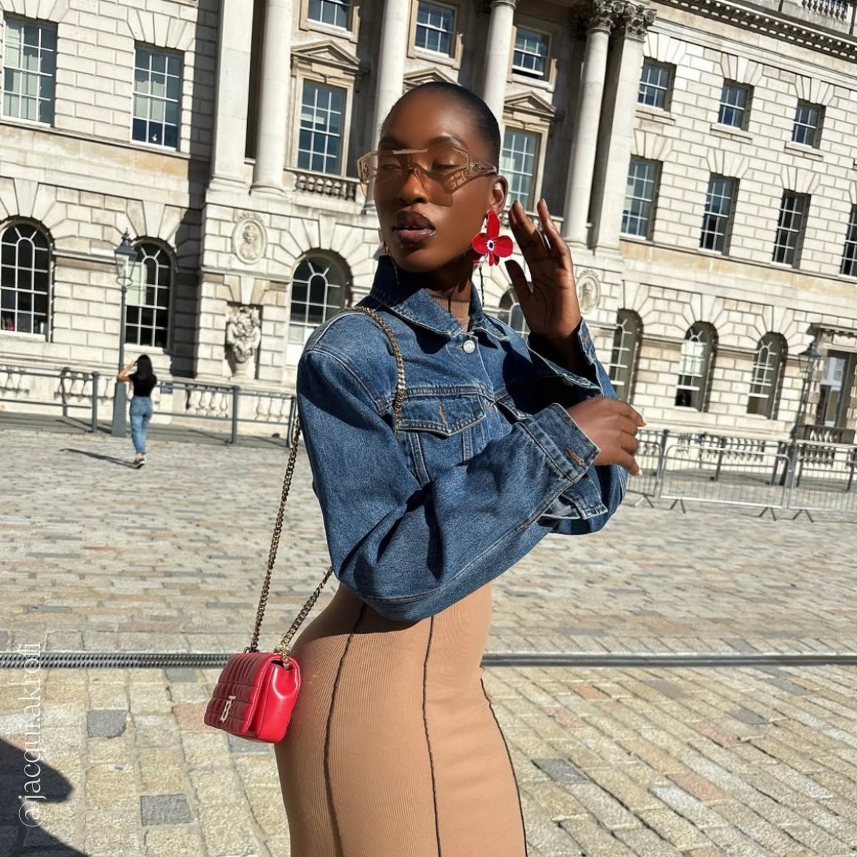 Mini Quilted Lola Bag in Bright Red