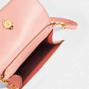 JW ANDERSON Anchor Logo Small Crossbody in Pink Leather