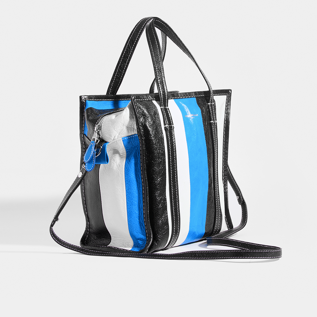 Bazar M Striped Shoulder Bag