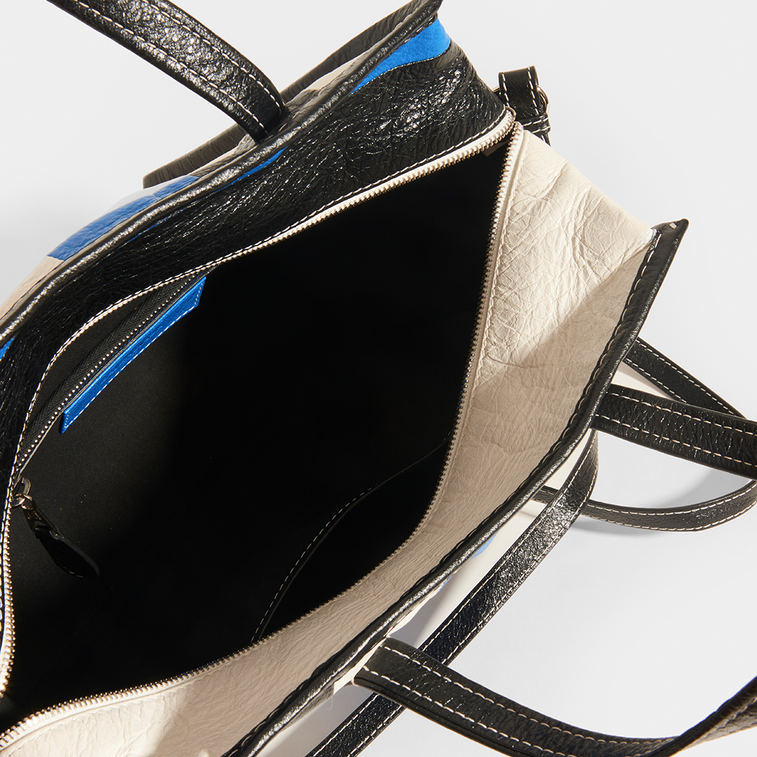 Bazar M Striped Shoulder Bag