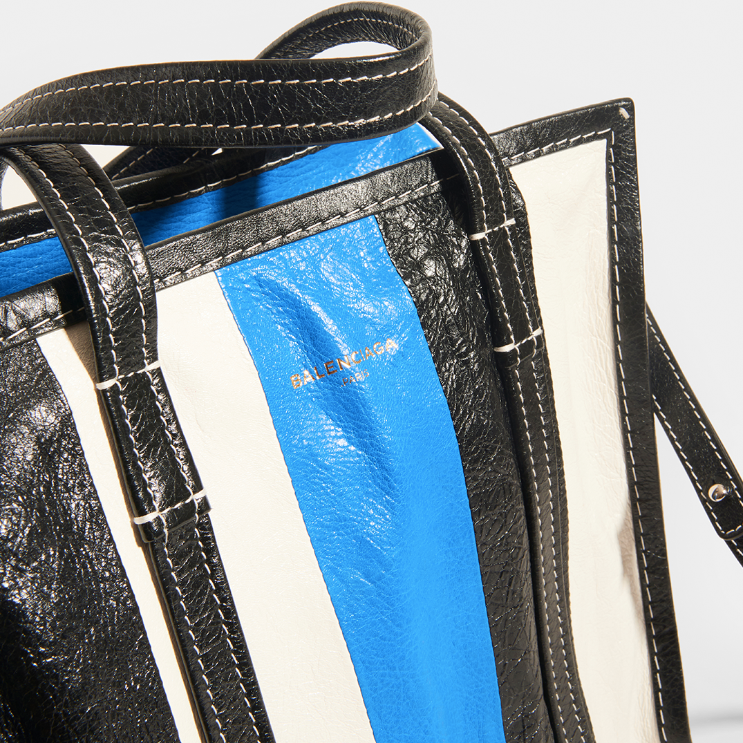 Bazar M Striped Shoulder Bag