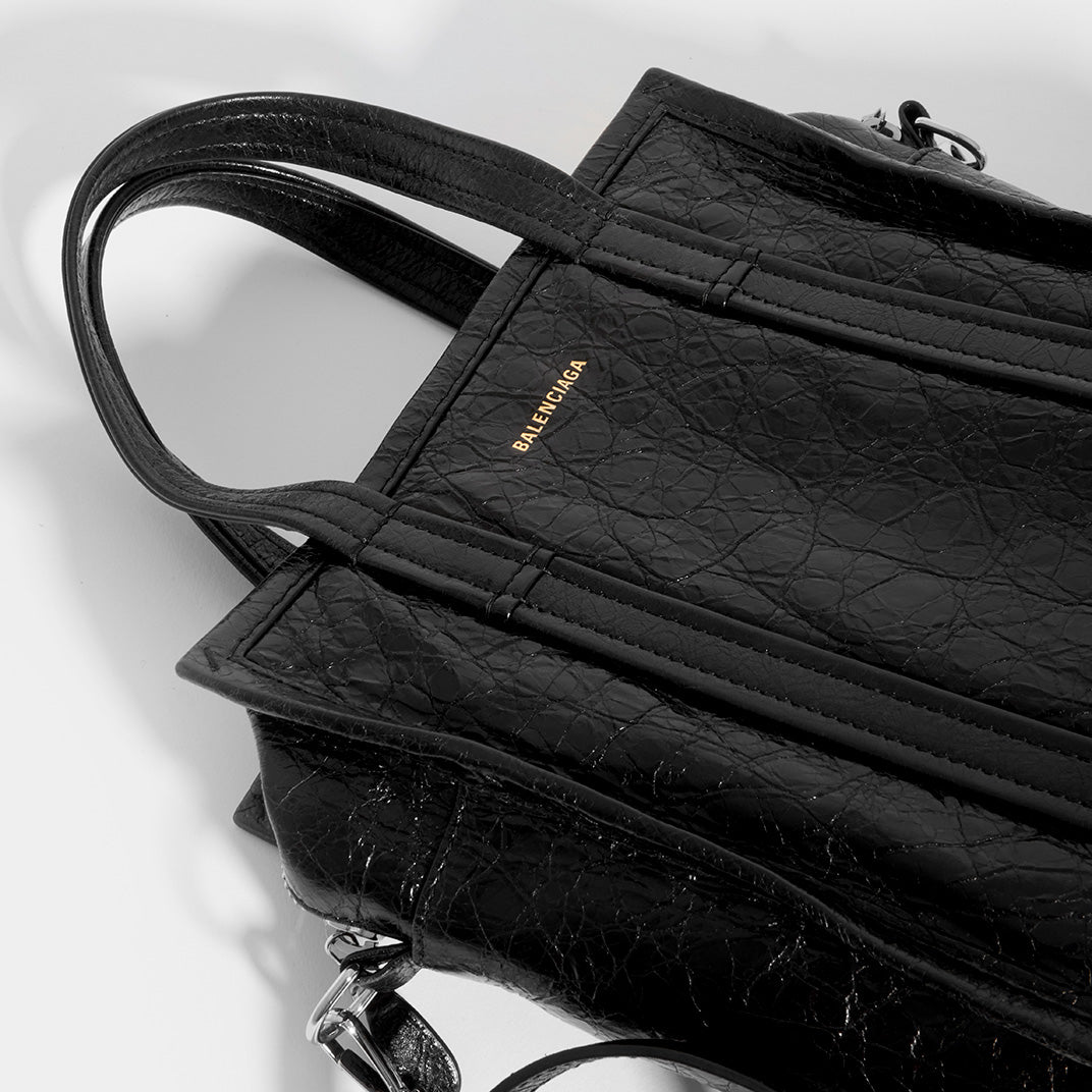 Bazar XS Textured Leather Tote