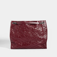 Load image into Gallery viewer, SAINT LAURENT Niki Shopper Tote in Burgundy