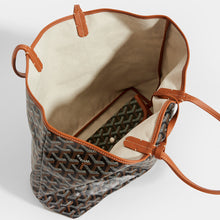 Load image into Gallery viewer, Inside of GOYARD Saint Louis PM Tote in Black