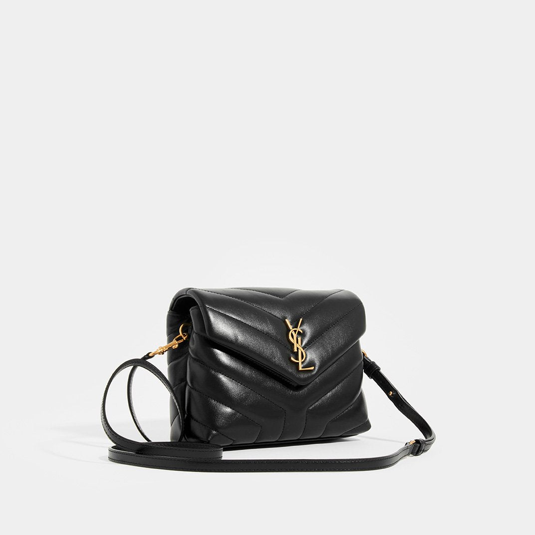 NEW Saint Laurent Toy Loulou Strap Bag in Quilted Y Shoulder Bag Black -  MyDesignerly