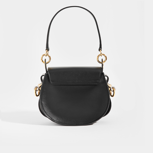 CHLOÉ Tess Small Crossbody Bag in Black Leather and Suede