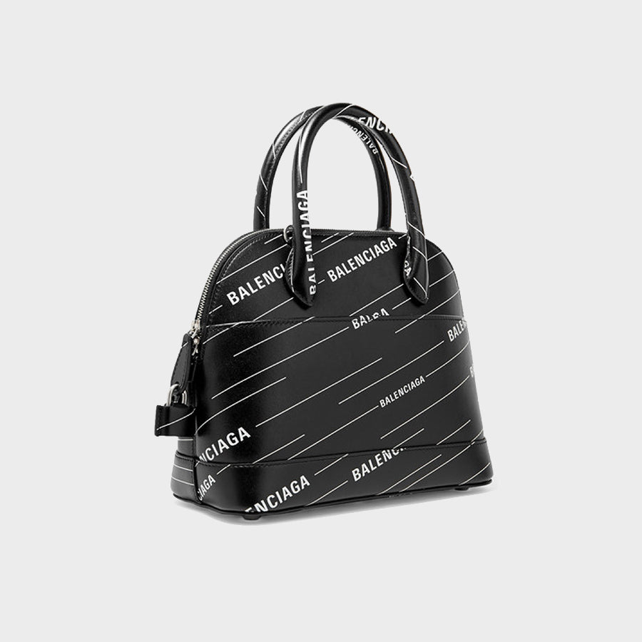 Side view of BALENCIAGA Ville Printed Leather Tote