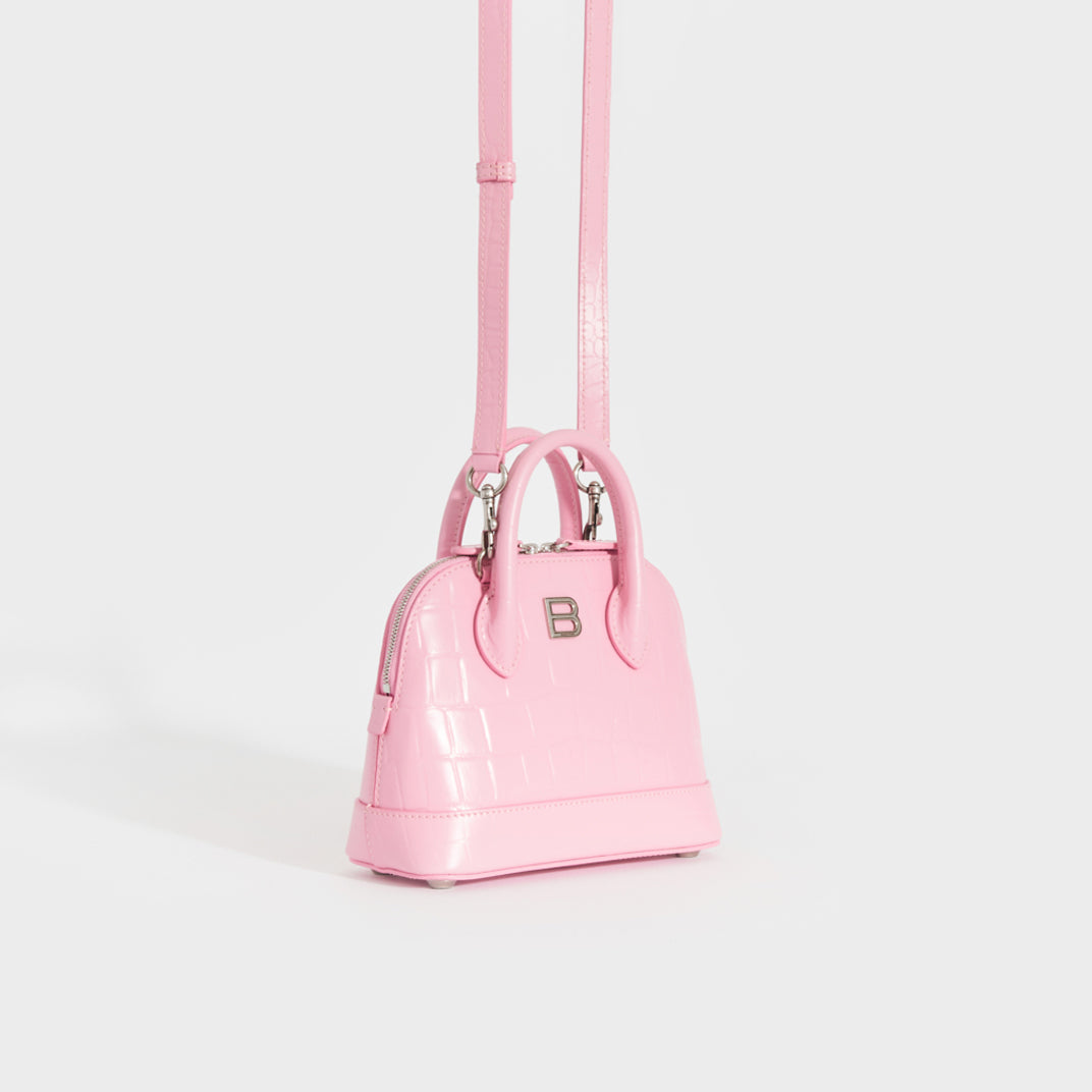 Balenciaga Fluorescent Pink Ville XXS Leather Tote - Farfetch