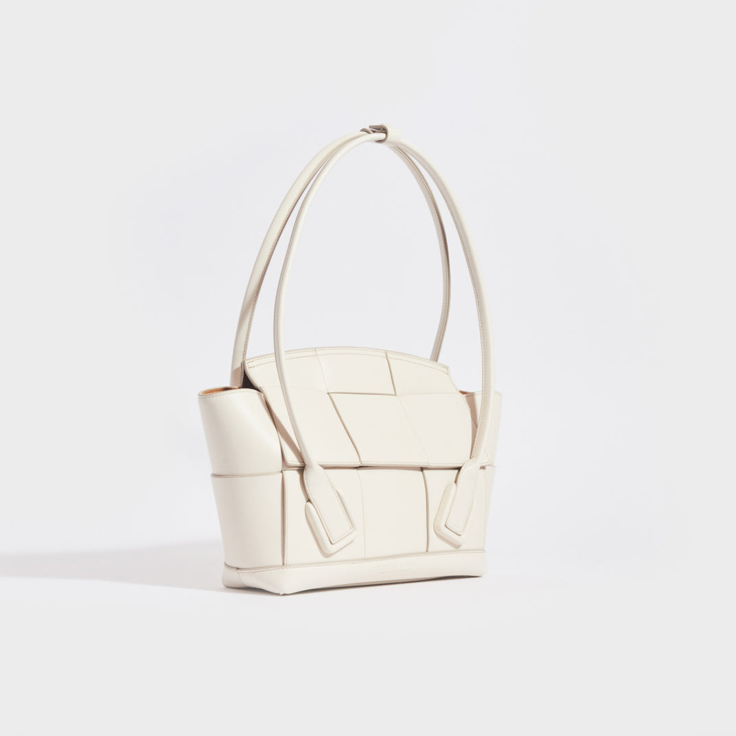 Arco small Intrecciato-leather tote bag