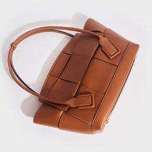 Load image into Gallery viewer, BOTTEGA VENETA Arco Large Intrecciato Leather Tote Bag in Wood