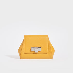 BOTTEGA VENETA Geometric Leather Belt Bag in Yellow