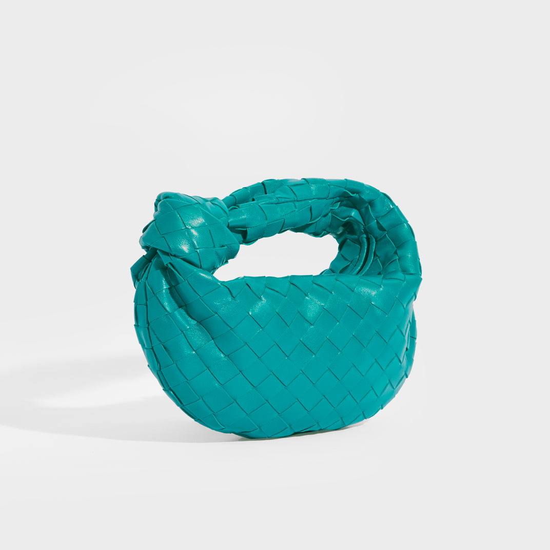 BOTTEGA VENETA Point Small Leather Bag in Mallard