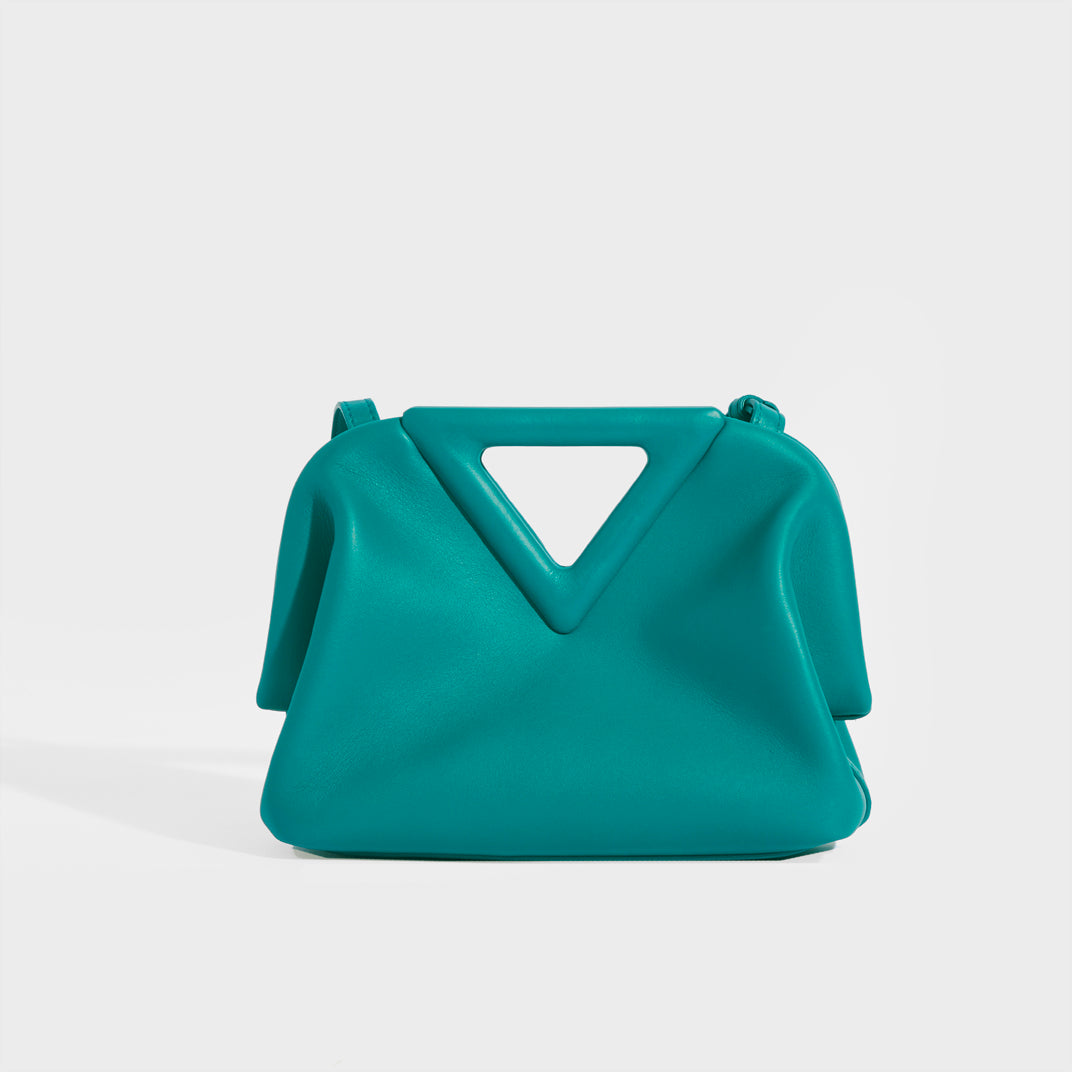 BOTTEGA VENETA Point Small Leather Bag in Mallard