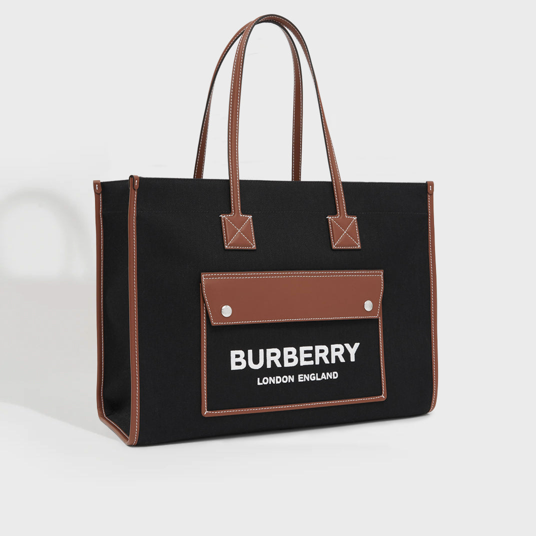 Burberry Medium Freya Check Tote