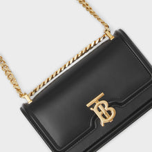 Load image into Gallery viewer, BURBERRY Mini Leather TB Bag in Black