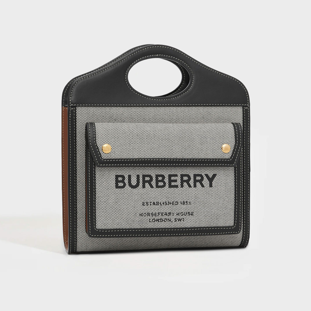 Burberry tote bag grey outlet
