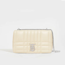 Load image into Gallery viewer, Front view of the BURBERRY Small Quilted Lola Bag in Pale Vanilla