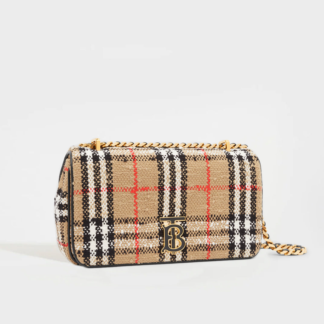 Vintage Burberry Nova Check Small Tote from Italy