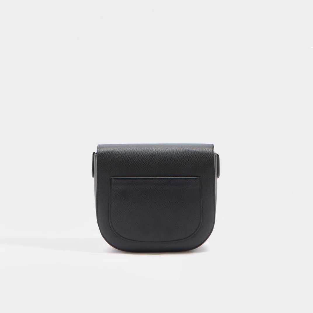 Rear view of the CELINE Small Trotteur Bag in Black