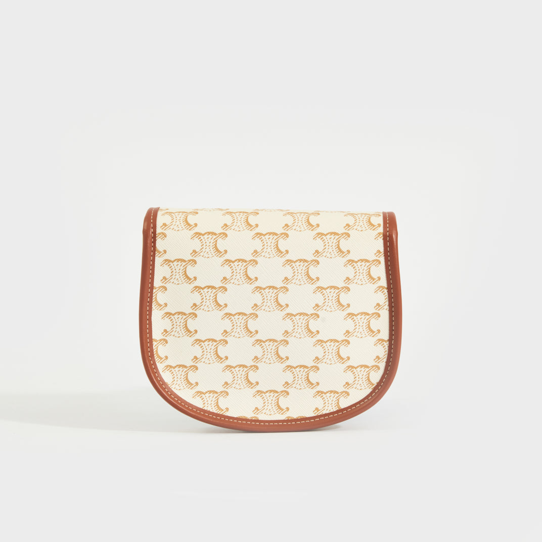 CELINE Triomphe Buzas Canvas Crossbody Bag